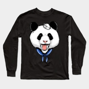 Panda Sailor Long Sleeve T-Shirt